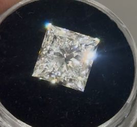 Lab Grown 4.03 Ct Diamond Princess Cut