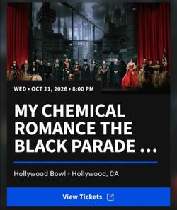 MY CHEMICAL ROMANCE FOR 10/21