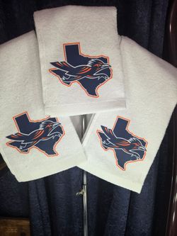 Football towels with logos