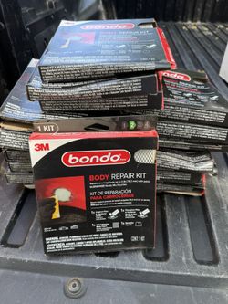 Bondo Gray Exterior Heavy Duty, Body filler 4 Ounce (s) 4 -Pack Kit- New In Open Box - 23 Boxes For $50 Or $7 Each 