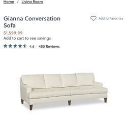 Gianna Conversation Sofa From Haverty Furniture 