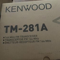 Kenwood TM-281A/TM-281E  MHz FM Receiver 