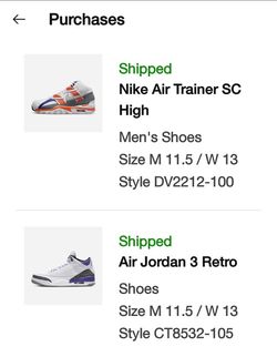 Nike Air "Bo Jackson" Trainers Sz 11 .5