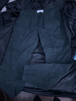 Black jogger cargo pants
