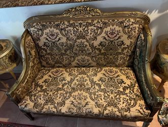 Louis XVI 9 piece Sofa Set,2 armchairs, 6 chairs, stunning embroidery - $850