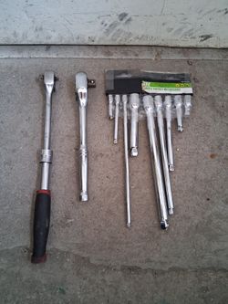 Yes, Items Are Available Pittsburgh Ratchets+Extensions "Package Deal Only"