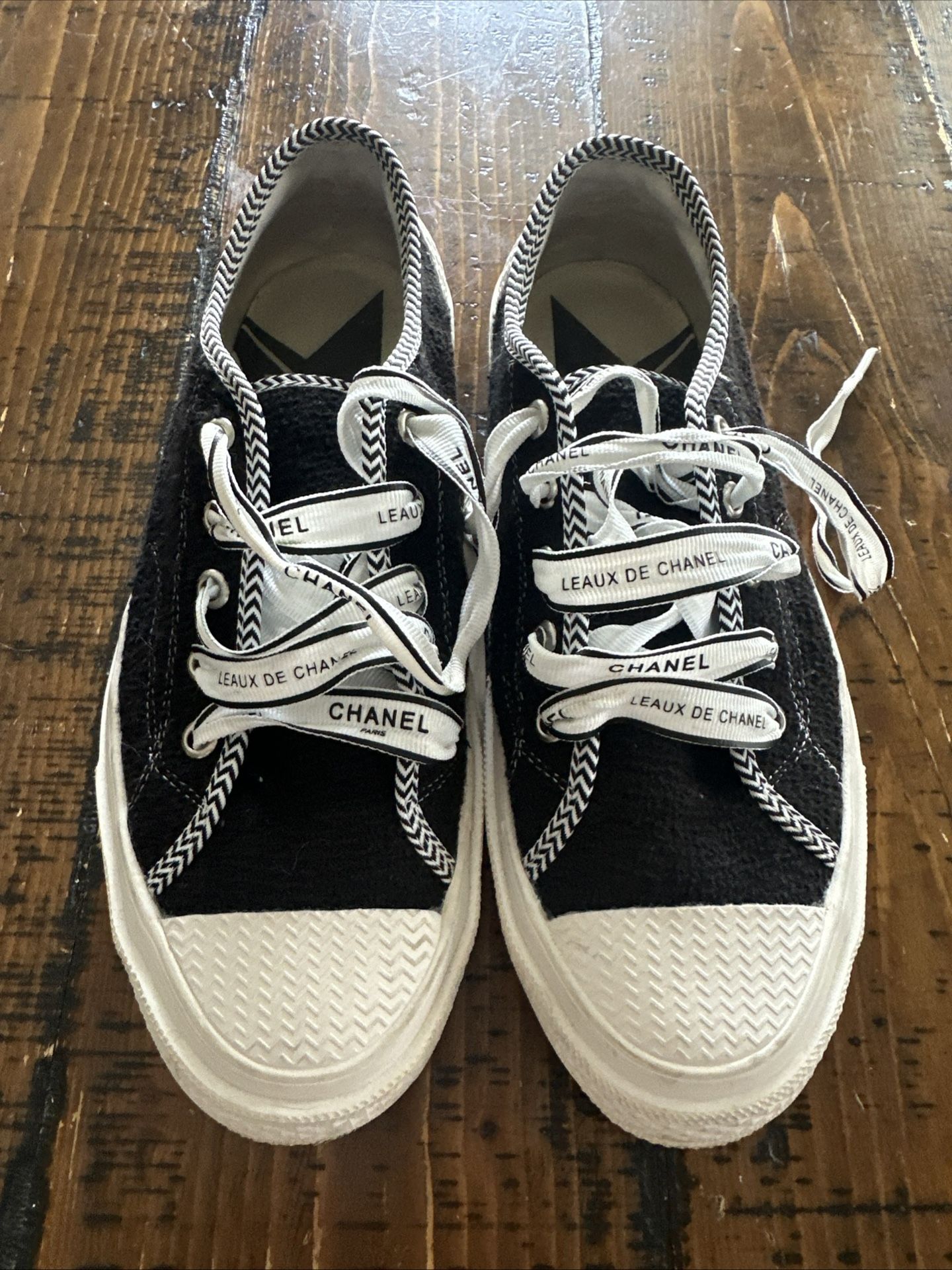 Converse Chanel Collab Black Chucks Size Women’s 9