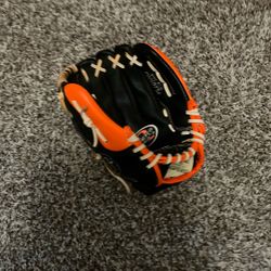 Orange Rollings Baseball Glove