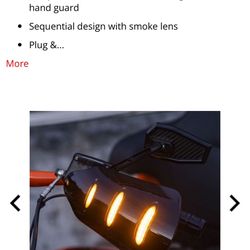 Advanblack Carbon Fiber Hand Guard And Sequential LED For Harley Davidson 