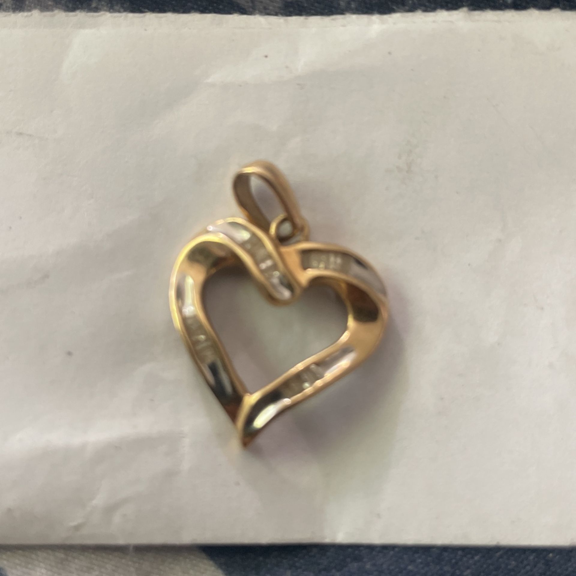 10k Gold Pendant With Diamonds