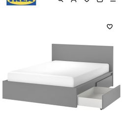 Full Bed Frame With Storage