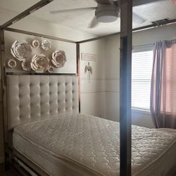 Gold Bed Frame With Mattress 