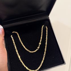 14k milano chain