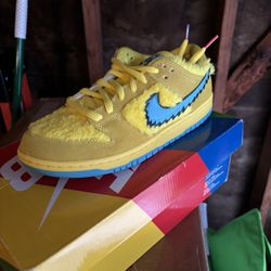 Nike SB Dunk Low x Grateful Dead Bears Opti Yellow Blue Fuzzy