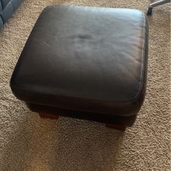 Leather Ottoman -Used 
