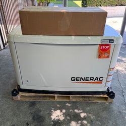Generac 24,000 Watt - Dual Fuel Air- Cooled Whole House Home Standby Generator, Smart Home Monitoring & 200-AMP Transfer Switch