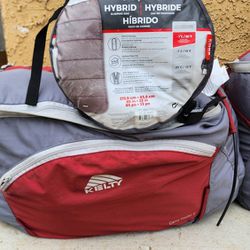 Core Equipment 30 Degree Hybrid Sleeping Bag - Gray with Red Trim -1°C/30°F
