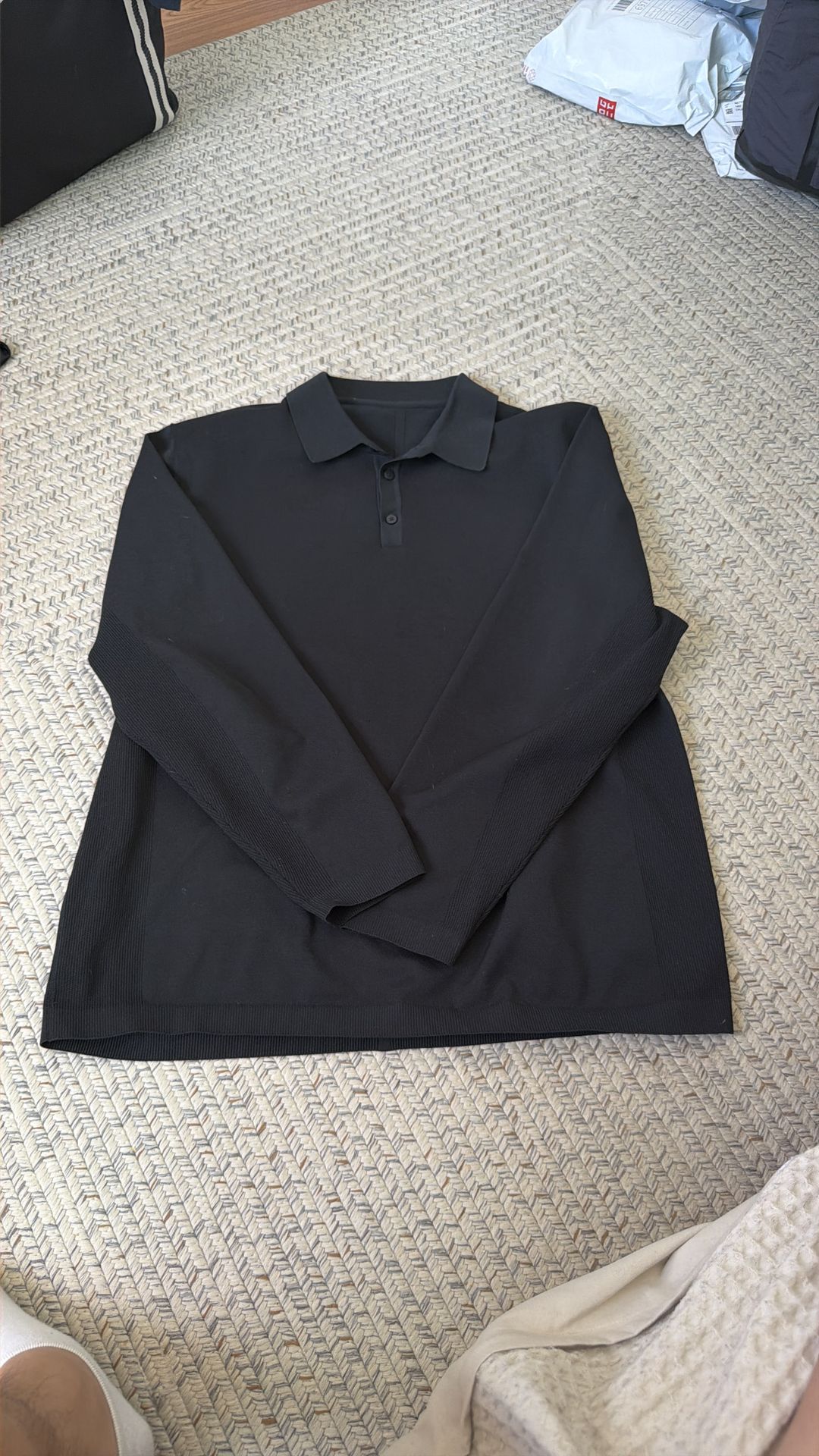 Lululemon Knit Long Sleeve Polo XL