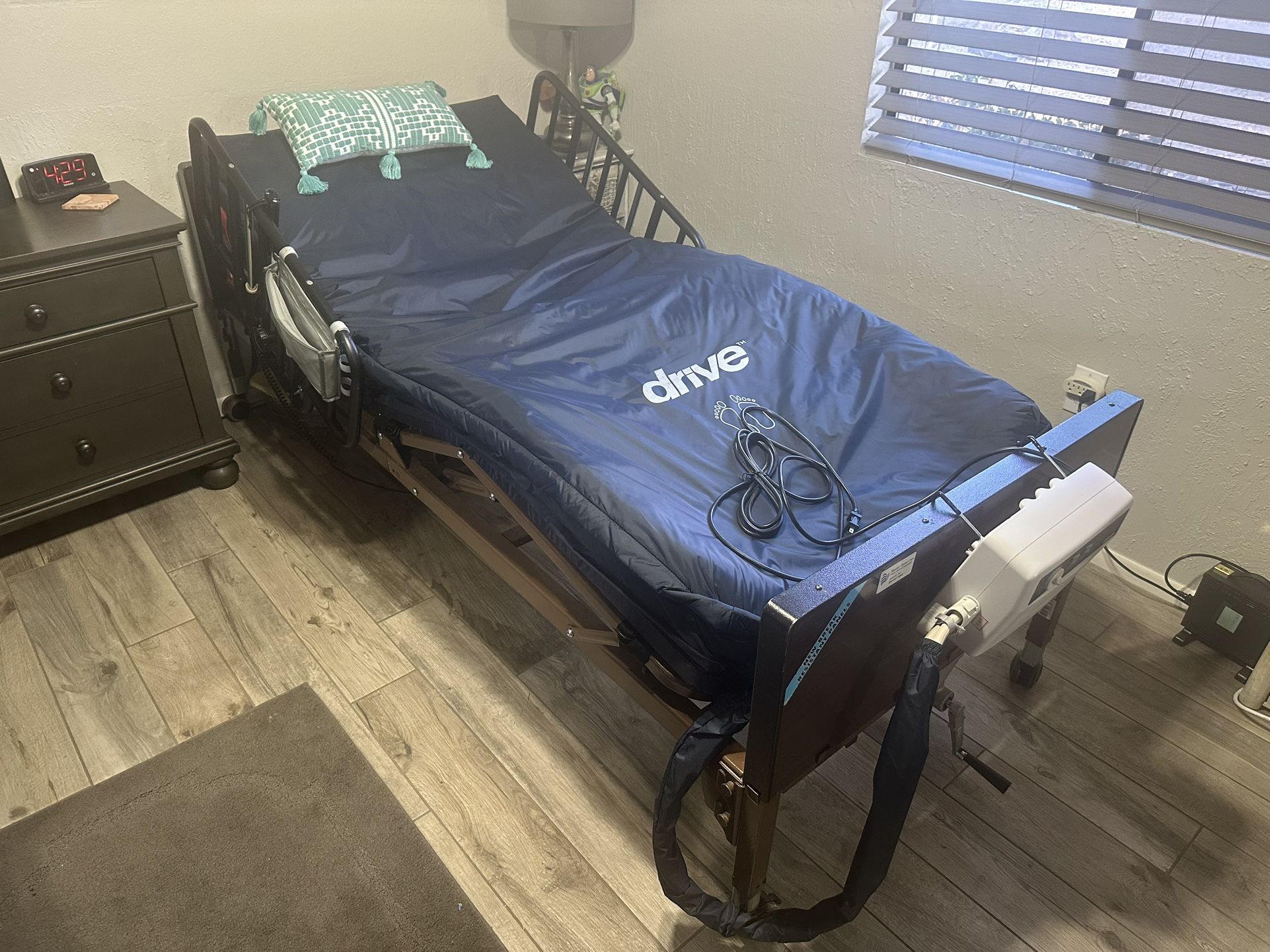Drive Electrical Home Health Bed W/ Pressure Relieving Air Mattress