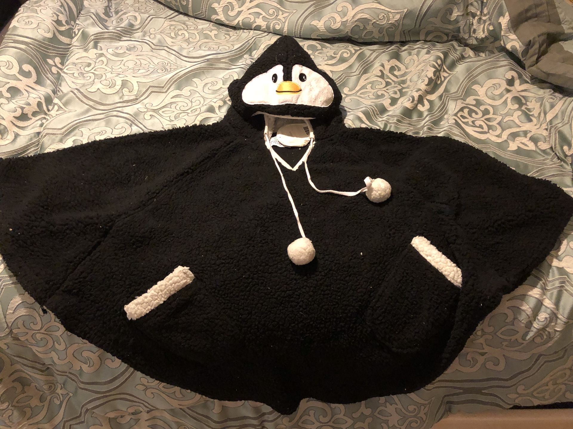 Cozy Critters Hooded Poncho ( One Size fit most )