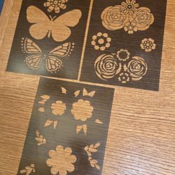 3 Assorted Stencils
