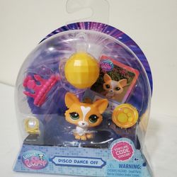 Littlest Pet Shop Disco Dance Off Corgi Exclusive Mini Figure Virtual Code! #202