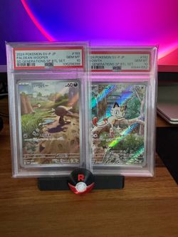 (SET) Meowth & Wooper SD Generations PSA 10