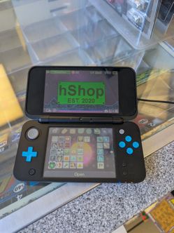 Nintendo 2DS XL Black and Blue M.O.D.D.E.D
