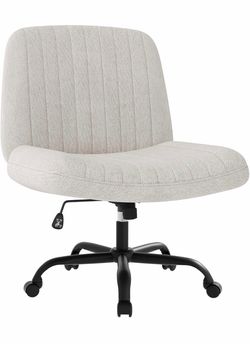 Armless Office Chair with Channel Tufting