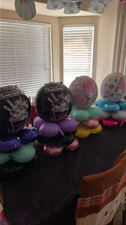 Sanrio foil centerpieces birthday decorations