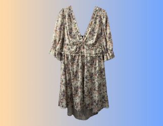 Floral V-Neck Dress