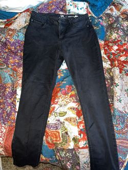 Black Mid Rise Skinny Jeans