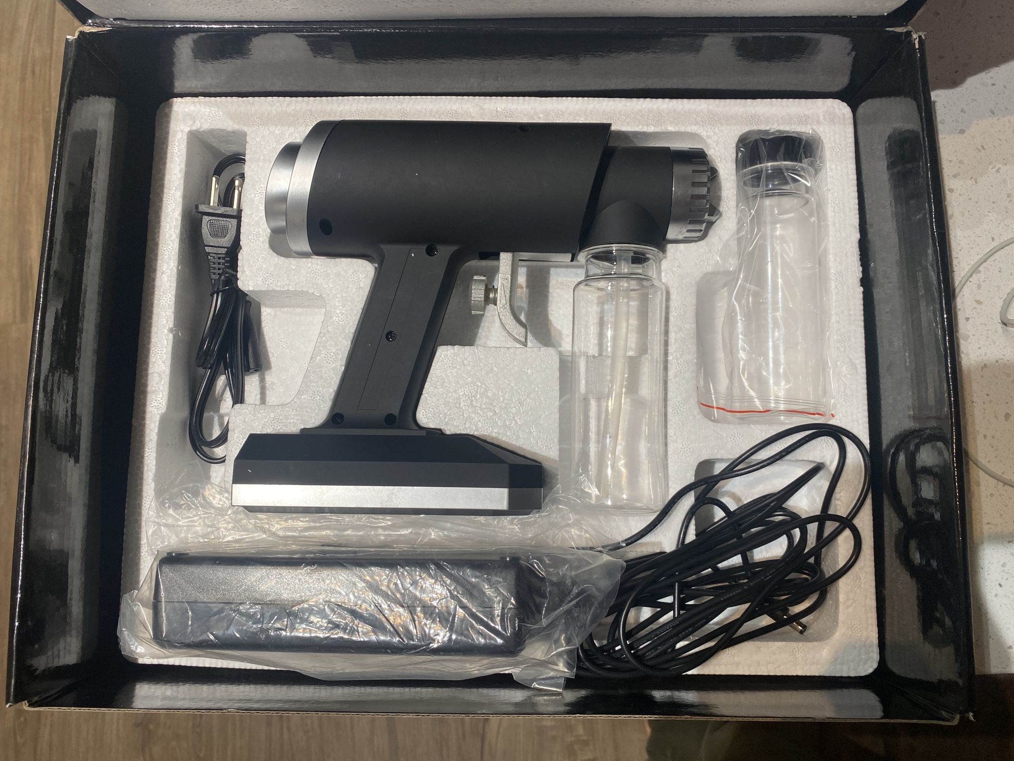 Naked Sun IonTan Pro Corded Portable Spray Tan Machine with Honey Glow Airbrush Sunless Self Tan Solution and Professional Tanning Tent and Carry Bag