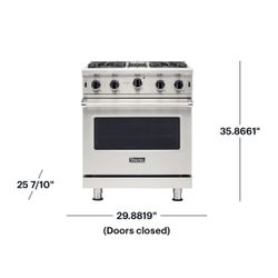 🔥 NEW Viking - Professional 5 Series 4.0 Cu. Ft. Freestanding Gas Convection Range Stainless steel