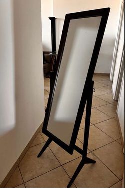 Standing Wooden Mirror