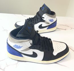 Nike Air Jordan 1 Mid SE Royal Black Toe Men’s Size 11 – 852542-102