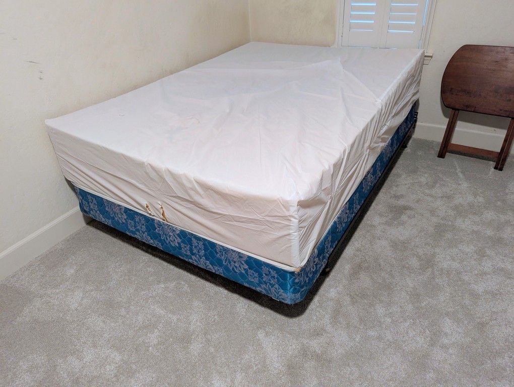 Full Size Bed Mattress With Box Spring And Metal Frame