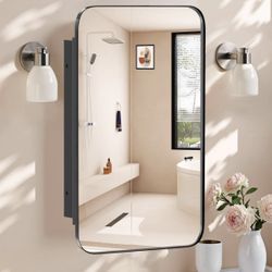 Medicine cabinet with mirror 16”x27.5”