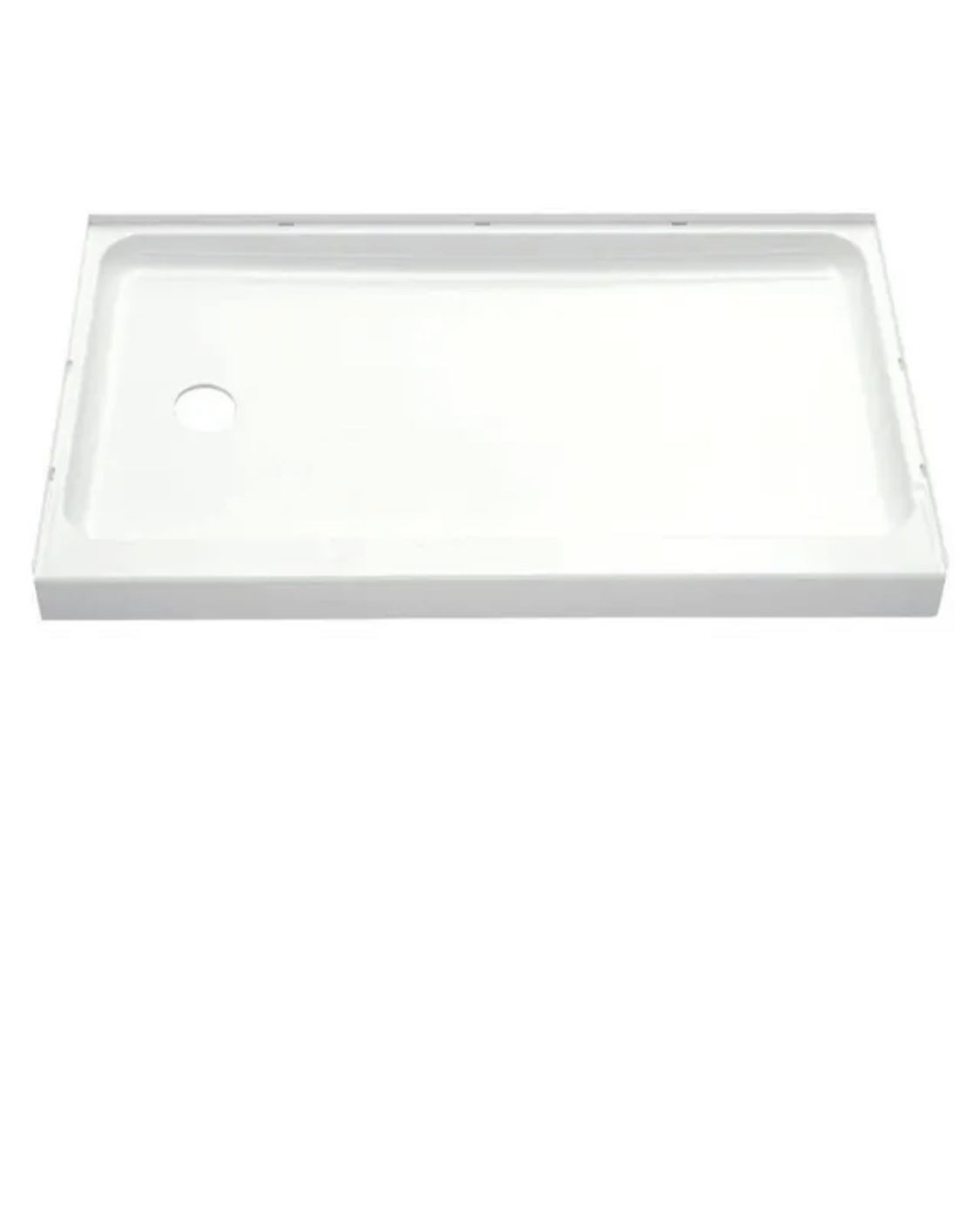 Sterling (contact info removed)0-0 60" x 30" Ensemble Shower Base, Left Drain - White