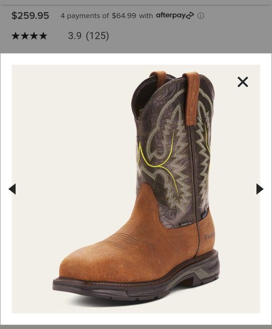 Ariat STEEL TOE Work Boots 11EE