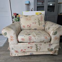 Well Made Oversized Chair & Ottoman