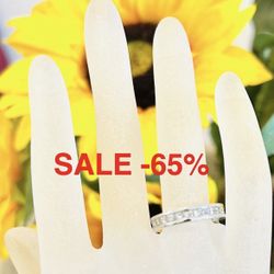 Wedding Ring Natural Princess Diamonds 1.15 Carats 18 Karat Mothers Day 💝 SALE/65% Appraisal Is From When Gold Was Below 2000 Now It’s Over $4500