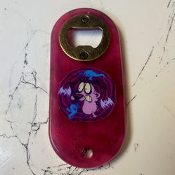 Courage the Cowardly Dog Resin Bottle Opener | Unique Cartoon Collectible Gift