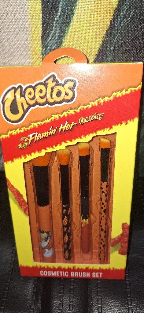 Hot Cheetos Makeup Brushes