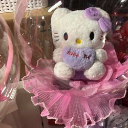 D etalles con amor peluches y flores encapsulados en globo