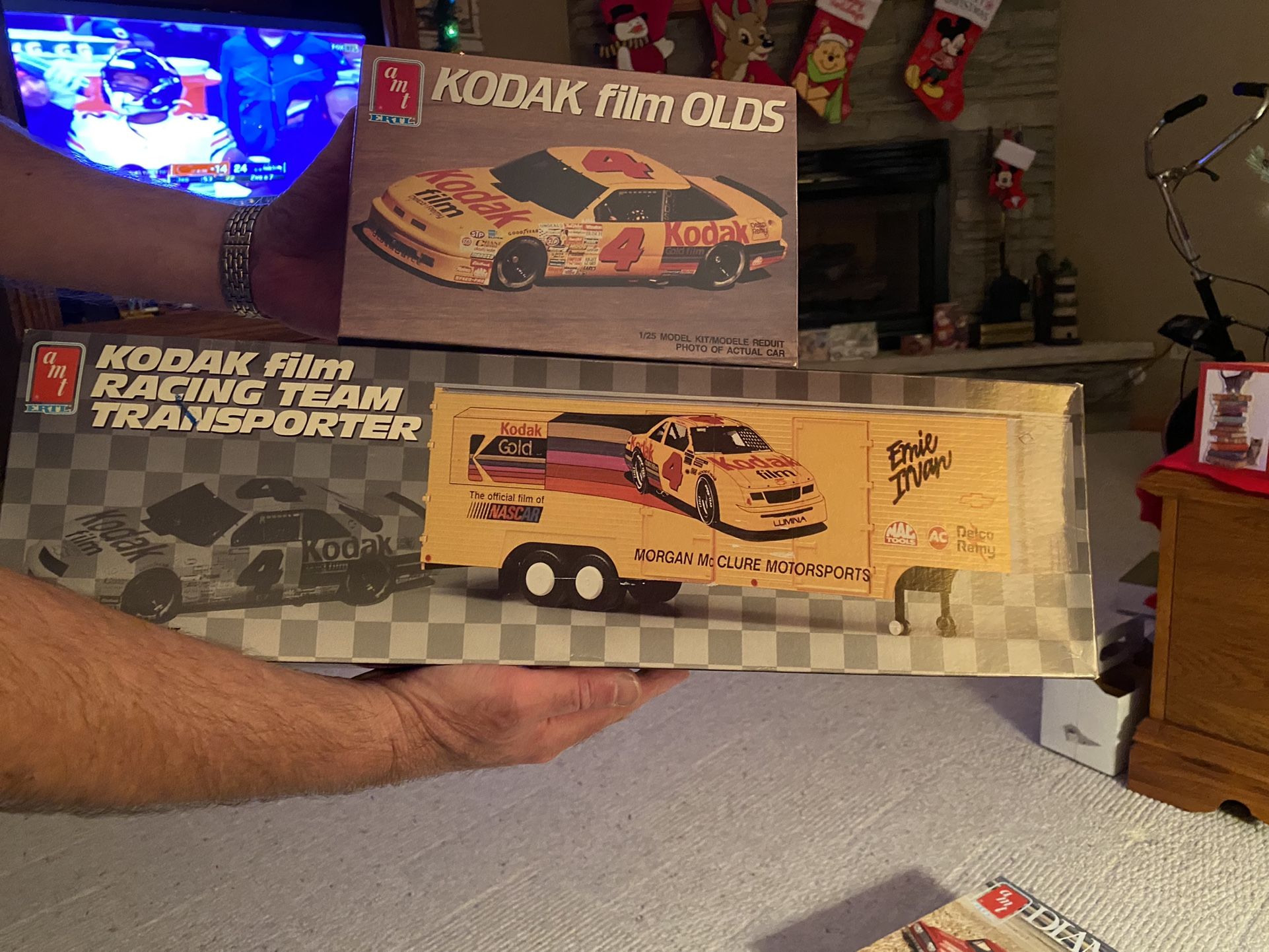 KODAK FILM OLDS STOCK CAR WITH TRAILER