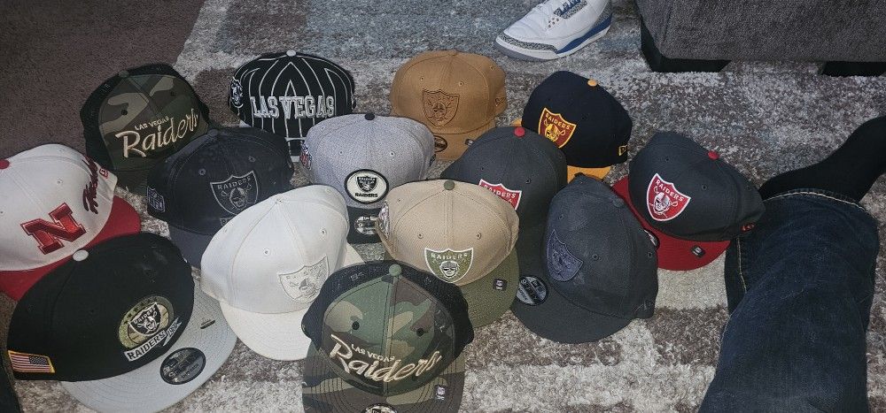 Raiders Fited and Snap Backs