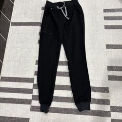 XS/Tall FIGS Black Zamora scrub bottoms