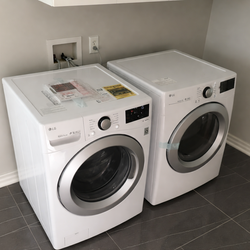 Front load washer, and electric dryer
