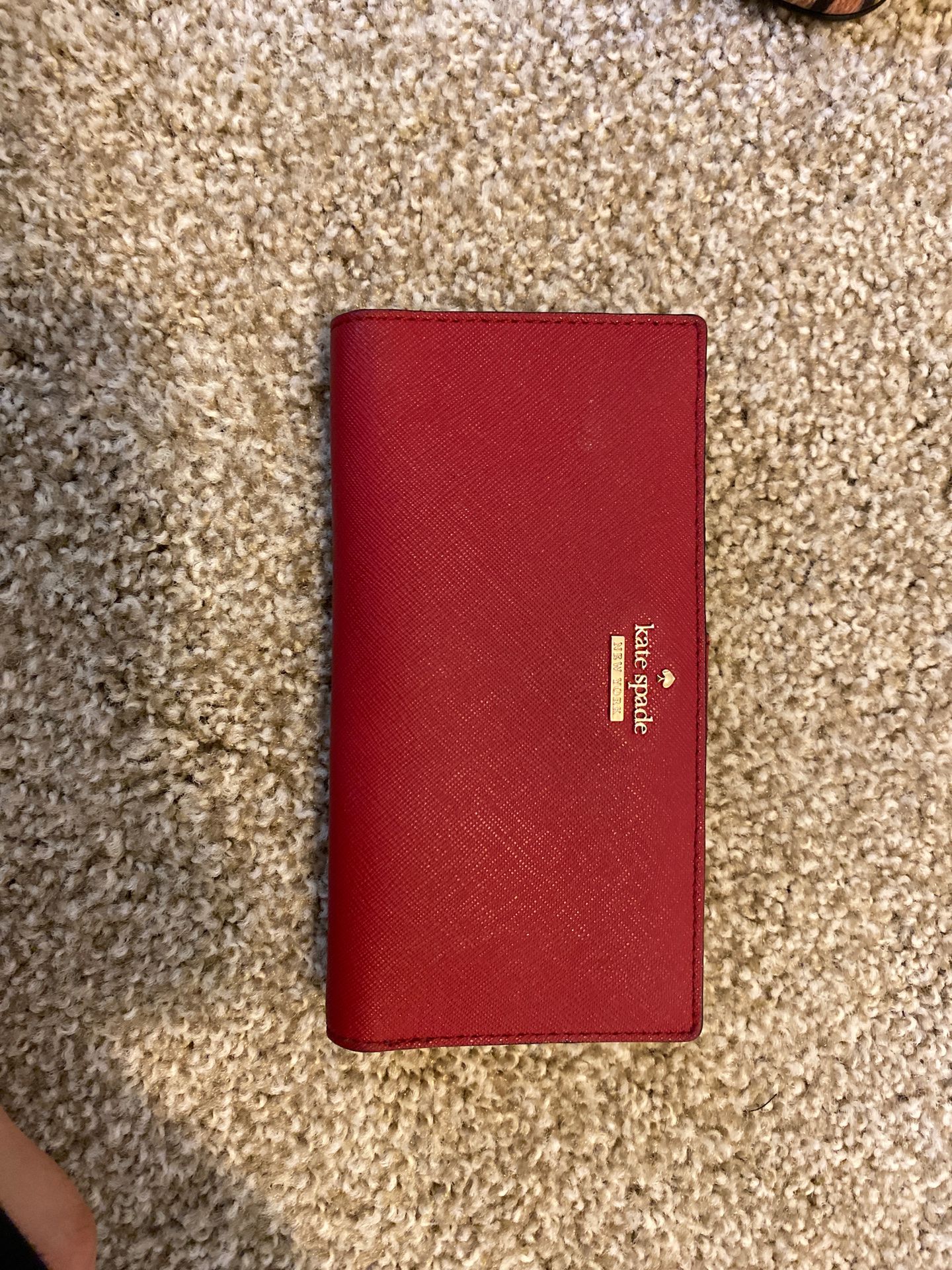 Red kate spade wallet